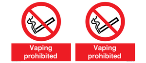 Vaping prohibited